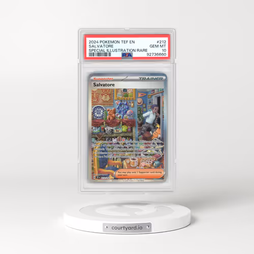 2024 Pokémon Tef EN-Temporal Forces #212 Salvatore - Special Illustration Rare (PSA 10 GEM MINT)