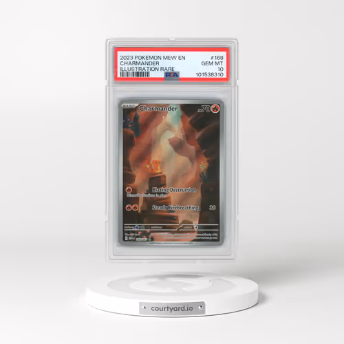 2023 Pokémon Mew EN-151 #168 Charmander - Illustration Rare (PSA 10 GEM MINT)
