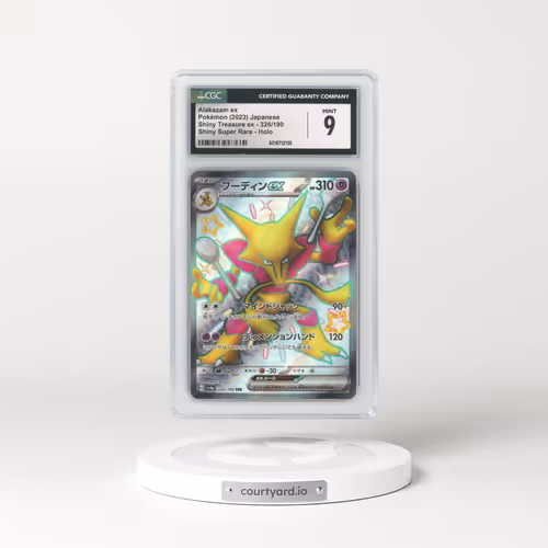 2023 Pokémon Sv4a-Shiny Treasure EX #326 Alakazam EX - Holo Ssr (CGC 9 MINT)