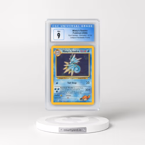 2000 Gym Heroes #9/132 Misty's Seadra - League Prerelease Promo (CGC 9 MINT)