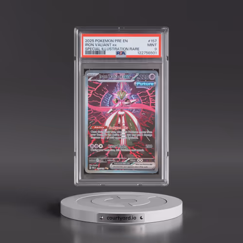 2025 Pokémon Pre EN-Prismatic Evolutions #157 Iron Valiant EX - Holo Special Illustration Rare (PSA