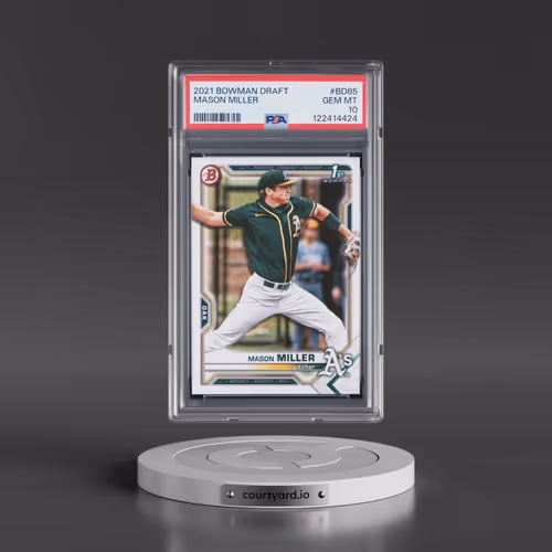 2021 Bowman Draft #BD85 Mason Miller (PSA 10 GEM MINT)