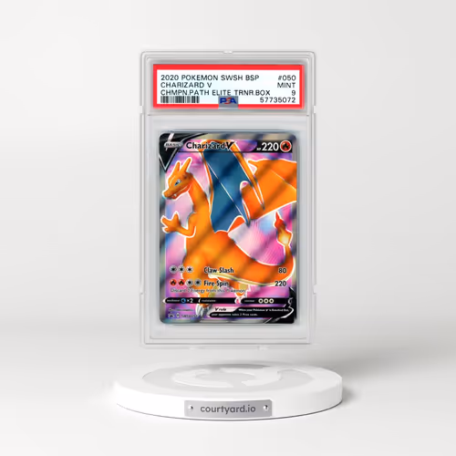 2020 Pokémon Swsh Black Star Promo #050 Charizard V - Holo Champion's Path Elite Trainer Box (PSA 9