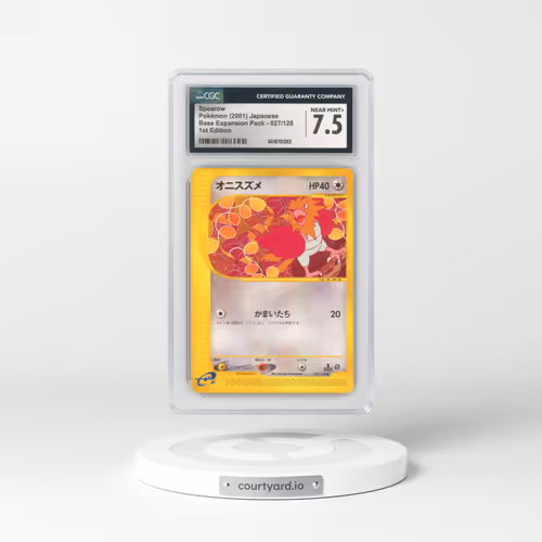 2001 Base Expansion Pack #027/128 Spearow - 1st Edition (CGC 7.5 NM+)