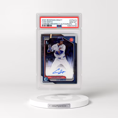 2024 Bowman Draft Chrome Prospect Autographs #CPACS Cam Smith (PSA 10 GEM MINT)