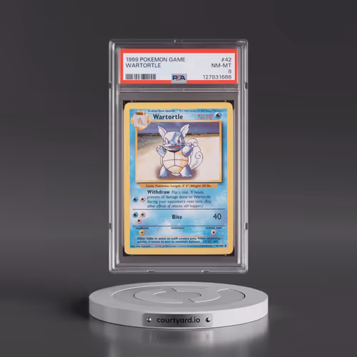 1999 Pokémon Game #42 Wartortle (PSA 8 NM-MT)