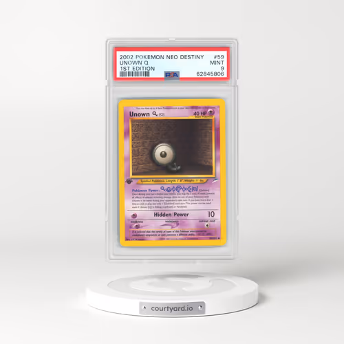 2002 Neo Destiny #59 Unown Q - 1st Edition (PSA 9 MINT)