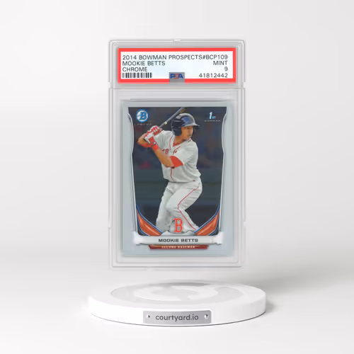 2014 Bowman Prospects #BCP109 Mookie Betts - Chrome (PSA 9 MINT)