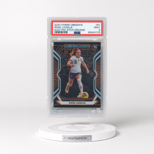 2020 Panini Obsidian #97 Rose Lavelle - Electric Etch Orange (PSA 9 MINT)