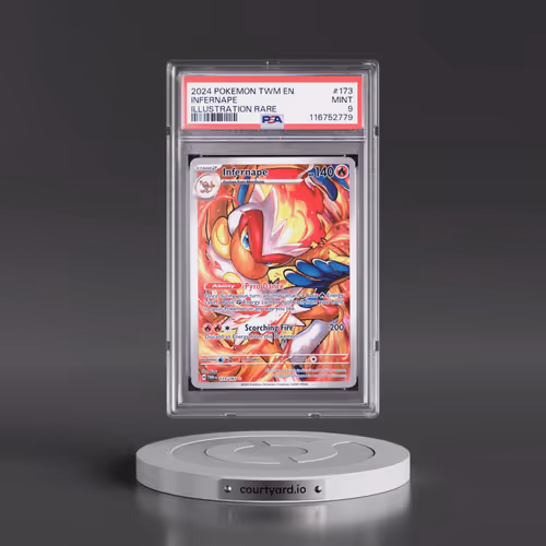2024 Pokémon Twm EN-Twilight Masquerade #173 Infernape - Illustration Rare (PSA 9 MINT)