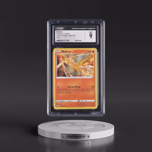 2022 Brilliant Stars #021/172 Moltres - Holo (CGC 9 MINT)