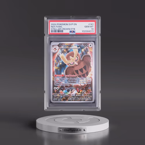 2024 Pokémon Svp EN-SV Black Star Promo #141 Noctowl - Stellar Crown Elite Trainer Box (PSA 10 GEM M