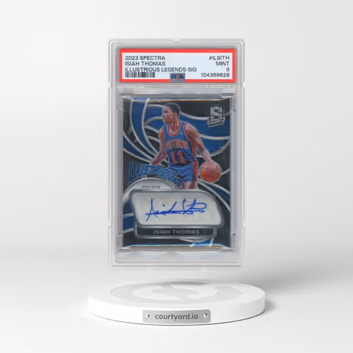2023 Panini Spectra Illustrious Legends Signatures #ILSITH Isiah Thomas (PSA 9 MINT)