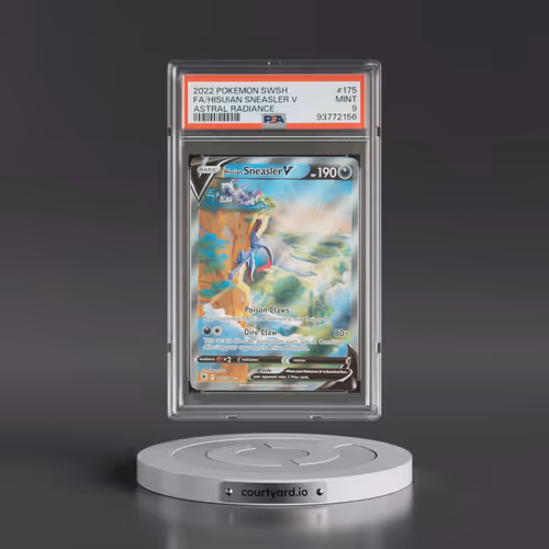 2022 Pokémon Sword & Shield Astral Radiance #175 Hisuian Sneasler V - Holo Full Art (PSA 9 MINT)