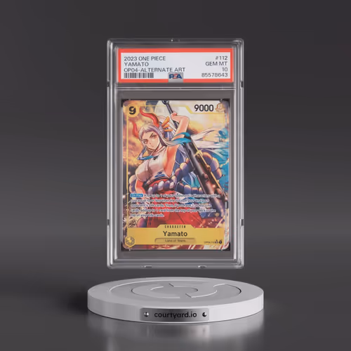2023 One Piece OP04-Kingdoms of Intrigue #112 Yamato - Alternate Art (PSA 10 GEM MINT)