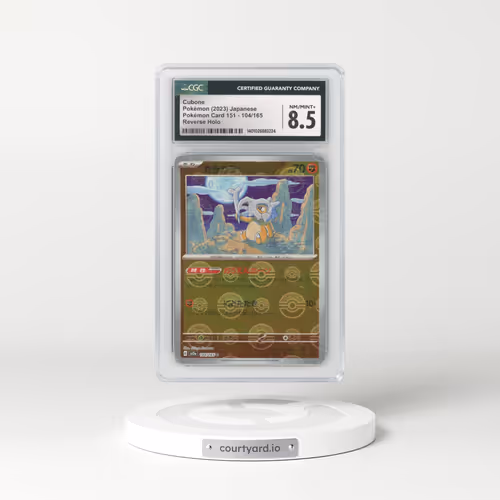 2023 Pokémon Card 151 #104/165 Cubone - Reverse Holo Poké Ball (CGC 8.5 NM-MT+)