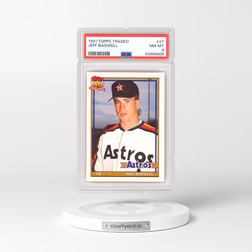 1991 Topps Traded #4T Jeff Bagwell (PSA 8 NM-MT)