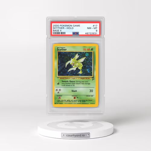 2000 Pokémon Game Base II #17 Scyther - Holo (PSA 8 NM-MT)