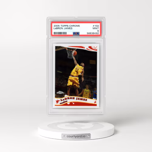 2005 Topps Chrome #102 LeBron James (PSA 9 MINT)