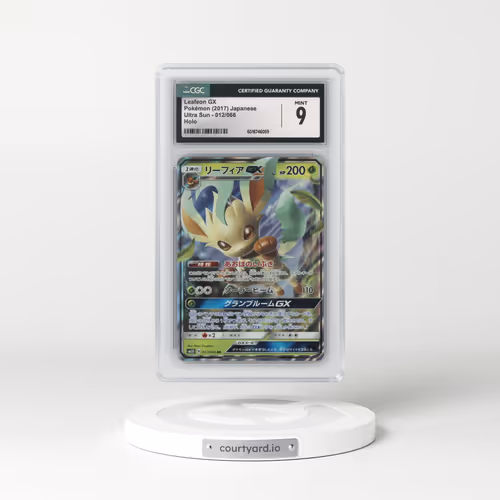2017 Ultra Sun #012/066 Leafeon GX - Holo (CGC 9 MINT)