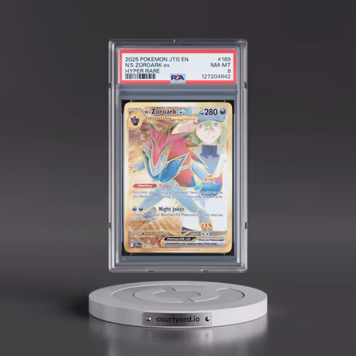 2025 Pokémon Jtg EN-Journey Together #189 N's Zoroark EX - Holo Hyper Rare (PSA 8 NM-MT)