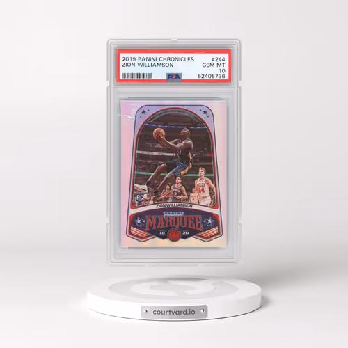 2019 Panini Chronicles #244 Zion Williamson (PSA 10 GEM MINT)