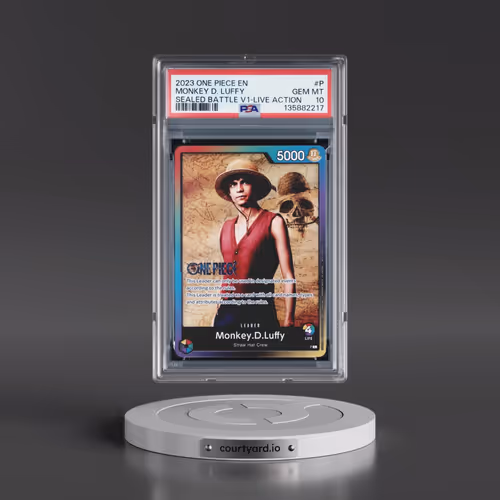 2023 One Piece Promos #P Monkey D. Luffy - Sealed Battle Vol.1-Live Action (PSA 10 GEM MINT)