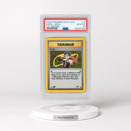2000 Pokémon Gym Challenge #19 Koga - 1st Edition Holo (PSA 10 GEM MINT)