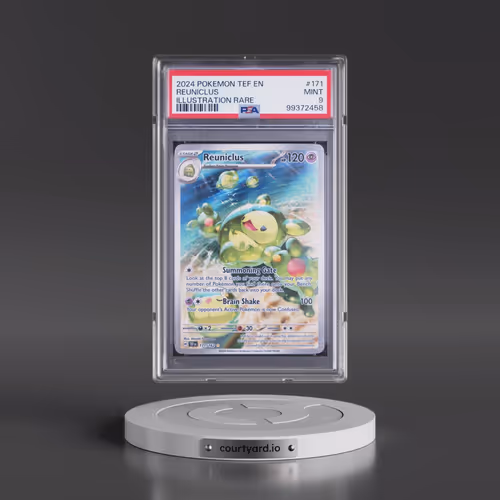 2024 Pokémon Tef EN-Temporal Forces #171 Reuniclus - Illustration Rare (PSA 9 MINT)