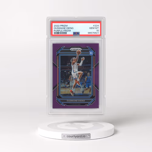 2022 Panini Prizm #224 Ousmane Dieng - Purple Prizm (PSA 10 GEM MINT)