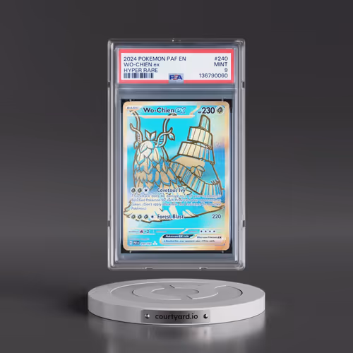 2024 Pokémon Paf EN-Paldean Fates #240 WO-Chien EX - Holo Hyper Rare (PSA 9 MINT)