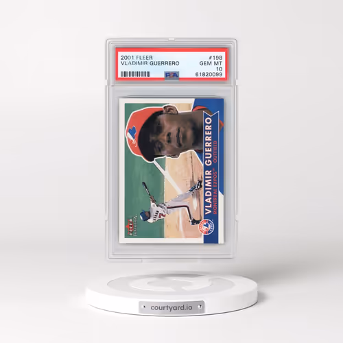2001 Fleer #198 Vladimir Guerrero (PSA 10 GEM MINT)