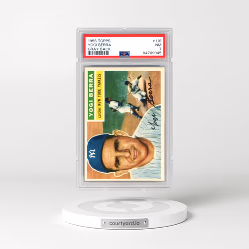 1956 Topps #110 Yogi Berra - Gray Back (PSA 7 NM)