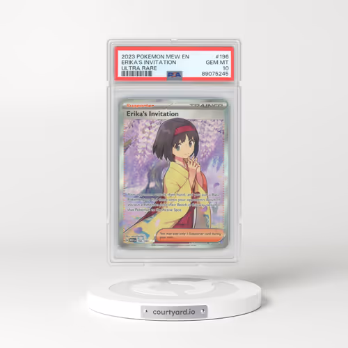 2023 Pokémon Mew EN-151 #196 Erika's Invitation - Ultra Rare (PSA 10 GEM MINT)