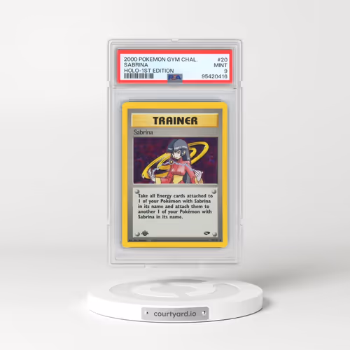 2000 Pokémon Gym Challenge #20 Sabrina - 1st Edition Holo (PSA 9 MINT)
