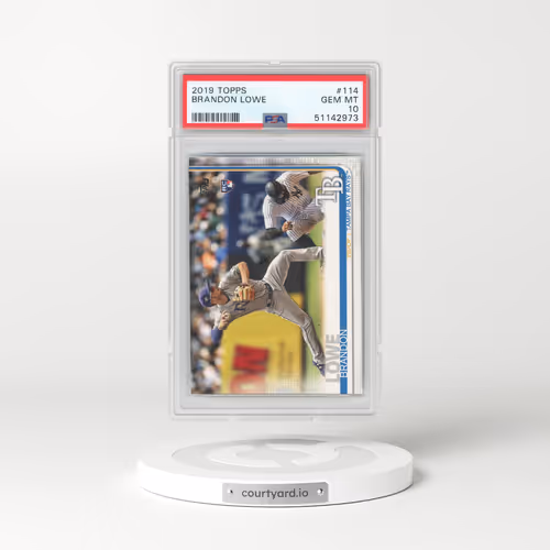2019 Topps #114 Brandon Lowe (PSA 10 GEM MINT)