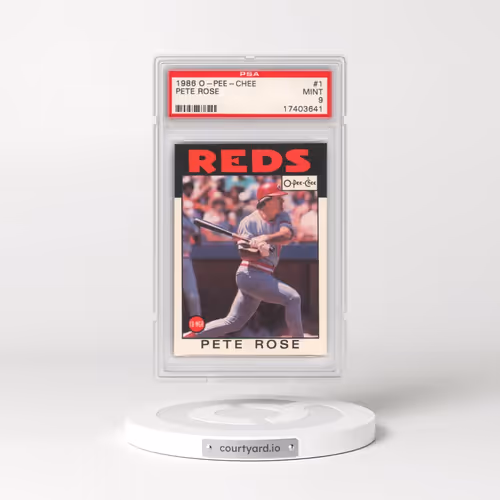 1986 O-Pee-Chee #1 Pete Rose (PSA 9 MINT)