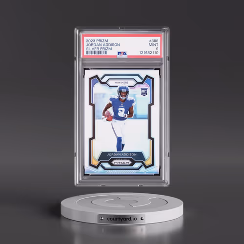 2023 Panini Prizm #368 Jordan Addison - Silver Prizm (PSA 9 MINT)