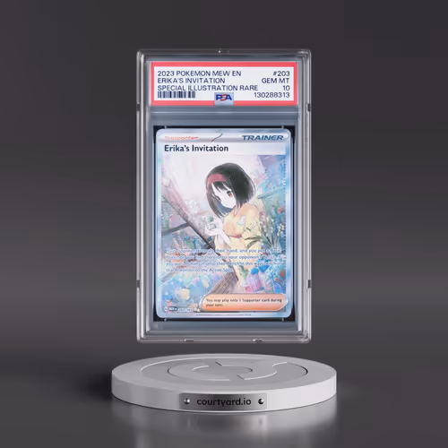 2023 Pokémon Mew EN-151 #203 Erika's Invitation - Special Illustration Rare (PSA 10 GEM MINT)