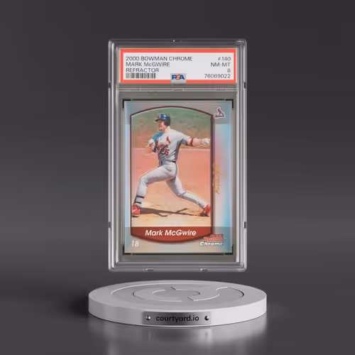 2000 Bowman Chrome #140 Mark McGwire - Refractor (PSA 8 NM-MT)