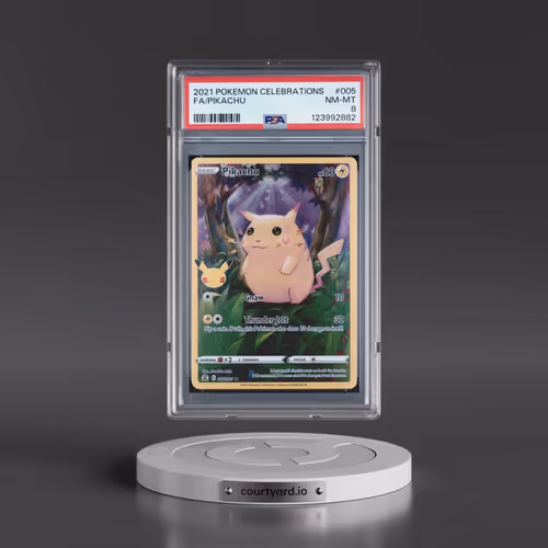2021 Pokémon Celebrations #005 Pikachu - Full Art (PSA 8 NM-MT)