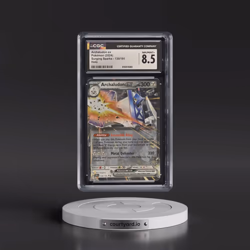 2024 Surging Sparks - SSP EN #130/191 Archaludon ex - Holo (CGC 8.5 NM-MT+)