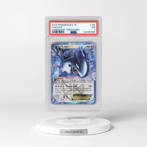 2013 Pokémon Black & White Legendary Treasures #102 Lugia EX - Holo (PSA 7 NM)