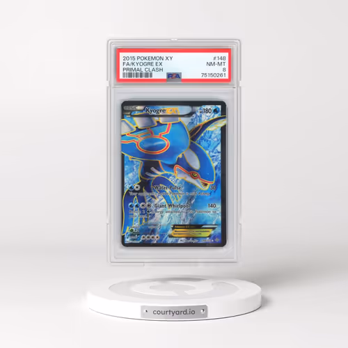 2015 Pokémon XY Primal Clash #148 Kyogre EX - Holo Full Art (PSA 8 NM-MT)