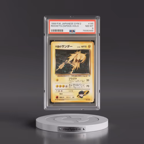 1999 Pokémon Gym 2 #145 Rocket's Zapdos - Holo (PSA 8 NM-MT)