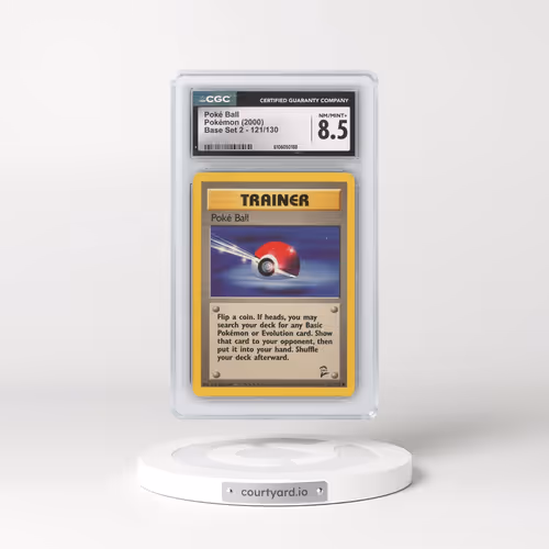 2000 Base Set 2 #121/130 Poké Ball (CGC 8.5 NM-MT+)