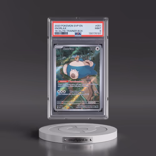 2023 Pokémon Svp EN-SV Black Star Promo #051 Snorlax - 151 Elite Trainer Box (PSA 9 MINT)