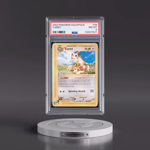 2003 Pokémon Aquapolis #48 Furret (PSA 8 NM-MT)