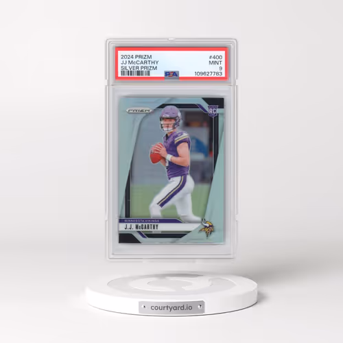 2024 Panini Prizm #400 JJ McCarthy - Silver Prizm (PSA 9 MINT)