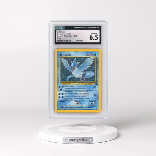 1999 Fossil #2/62 Articuno - Galaxy Star Holo (CGC 6.5 EX-NM+)
